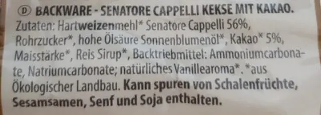 Βιολογικά Μπισκότα με Κακάο • SottoleStelle • 300γρ 2