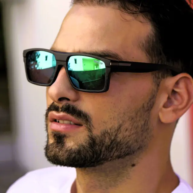 Ghetto Fashion Simple Outdoor Sunglasses Black Frame For Men 2