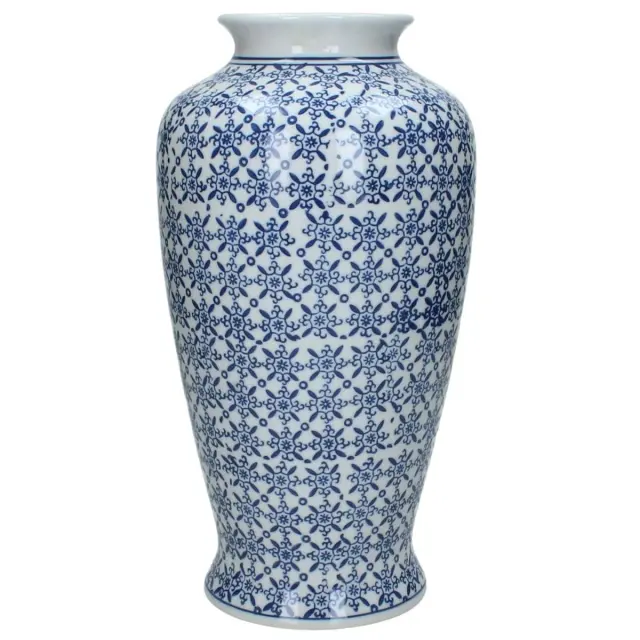 Βάζο Μπλε Πορσελάνη 15x15x30cm