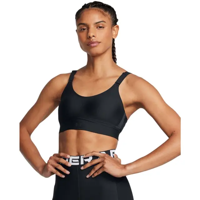 Under Armour Women's Infinity Mid Bra Τριπλό Μαύρο 1384123-002 (Under Armour)