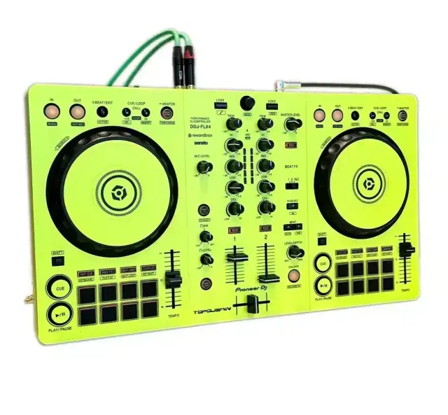 TOPDJSKIN PIONEER DDJ FLX4 (GREEN)