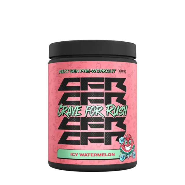 Nanosupps Crave For Rush Preworkout Icy Watermelon, 400 g