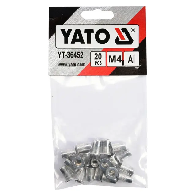 Yato Πριτσίνι Σπειρώματος Μ4 20τμχ YT-36452 3