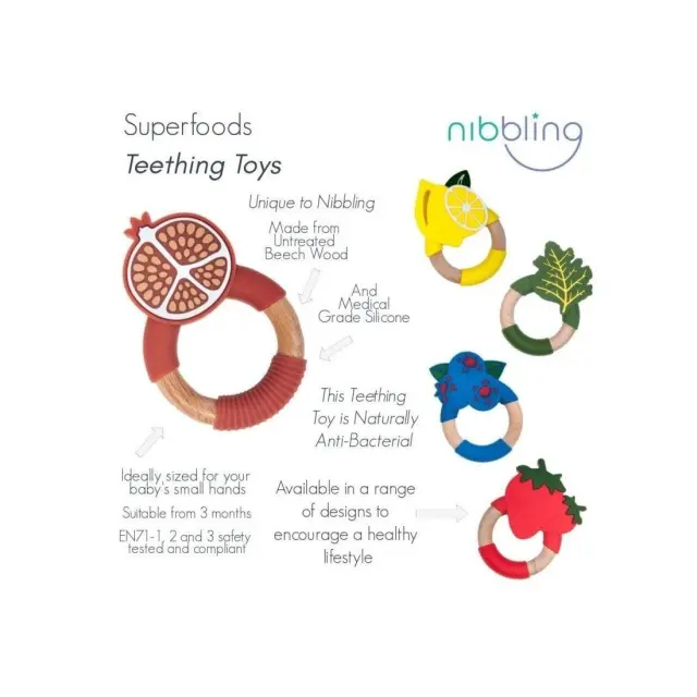 Μασητικό-Κρίκος Οδοντοφυίας Nibbling Acai Berry BR76285 3