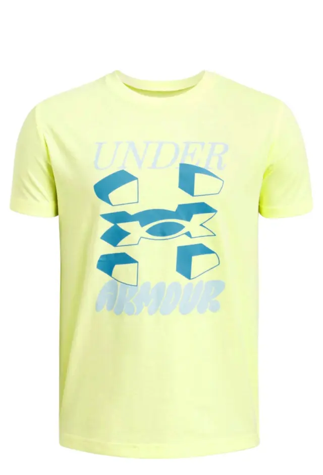 Under Armour B Split Big Logo SS Lime 1390003-727 - XS