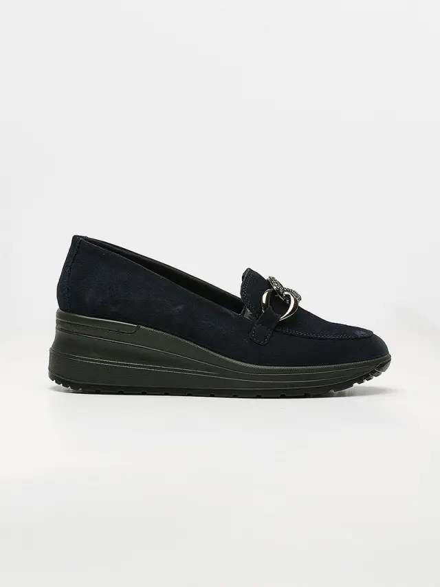 Imac Μοκασίνια-Loafers Γυναικείο δέρμα Nubuck Μπλέ IMA/457640 NAVY - 41 3