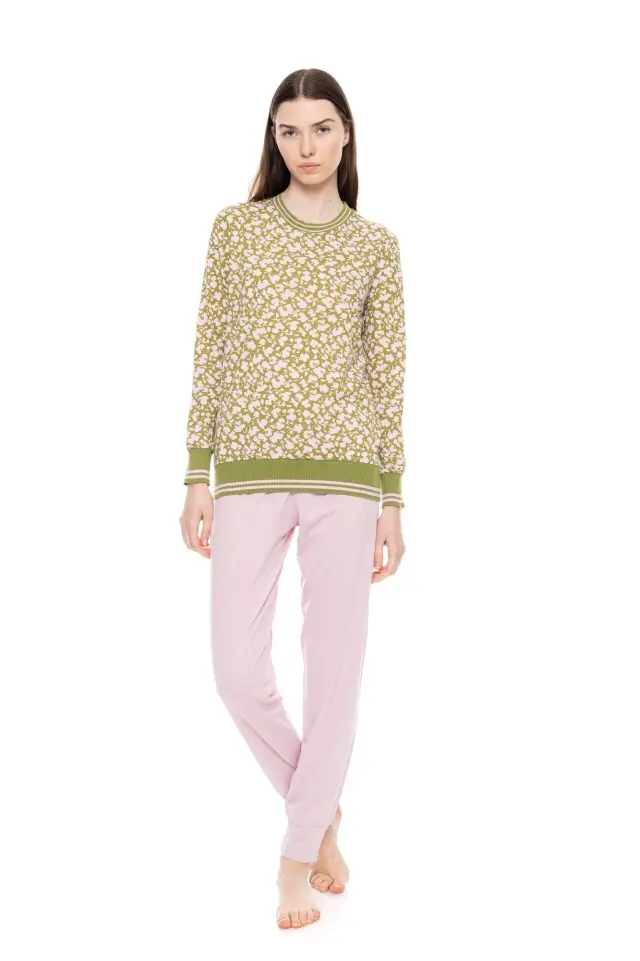 W1610 - Type - PYJAMA GREEN BLOSSOM - S 2