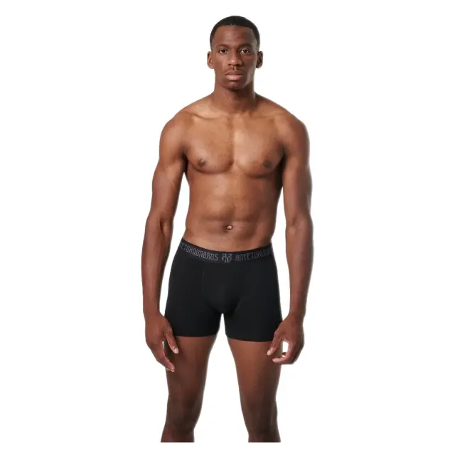 Antetokounbros Ανδρικό Μπόξερ AB - Διπλό Πακέτο, Χρώμα Μαύρο-Μαύρο 3