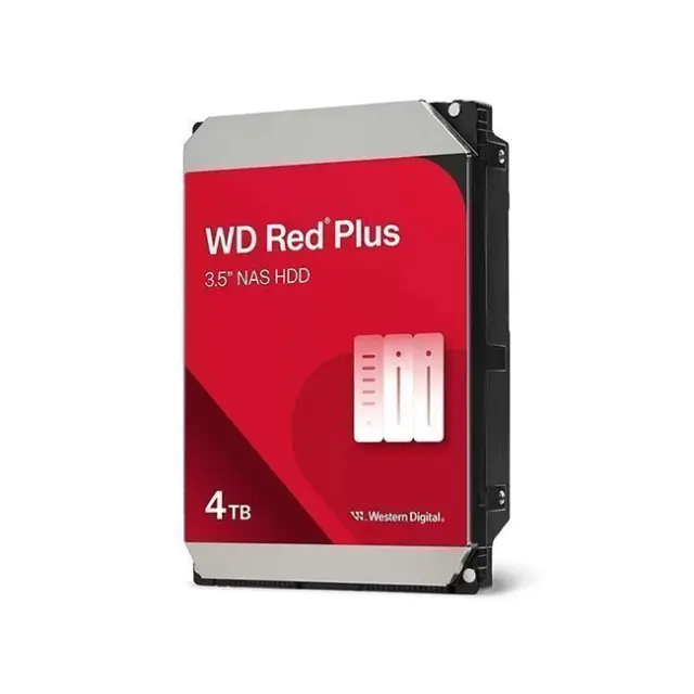 Western Digital Red Plus 4TB HDD Σκληρός Δίσκος 3.5" SATA III 5400rpm με 128MB Cache για NAS / Server