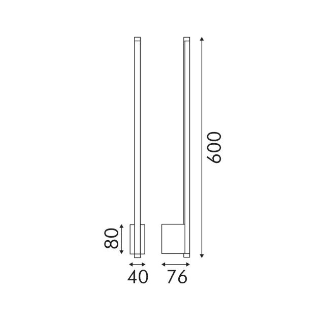 Επιτοίχιο Φωτιστικό LED ACA Frodo OKN9600AS6BK Αμμώδες Μαύρο 10W 3000K 410lm / OKN9600AS6BK 3