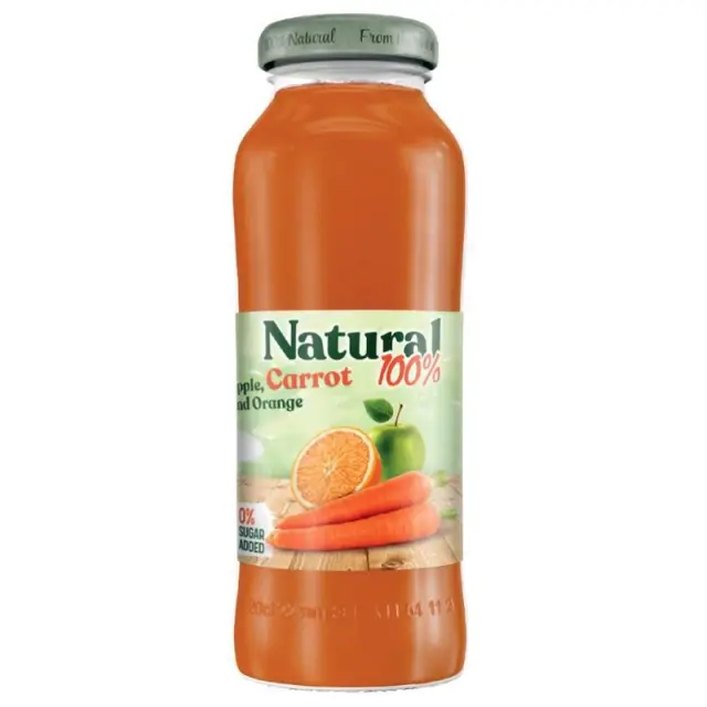 Naturals Frutex Φυσικός Χυμός με γεύση Καρότο-Μήλο-Πορτοκάλι 200ml