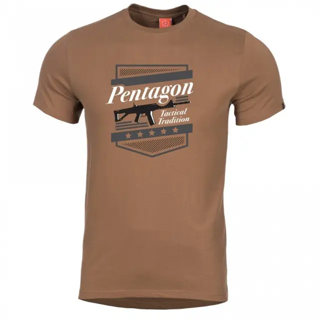 Pentagon Ageron A.C.R T-Shirt - Μπλουζάκι Μακό για Τακτική- Καθημερινή Χρήση - 03-Coyote-Καφέ