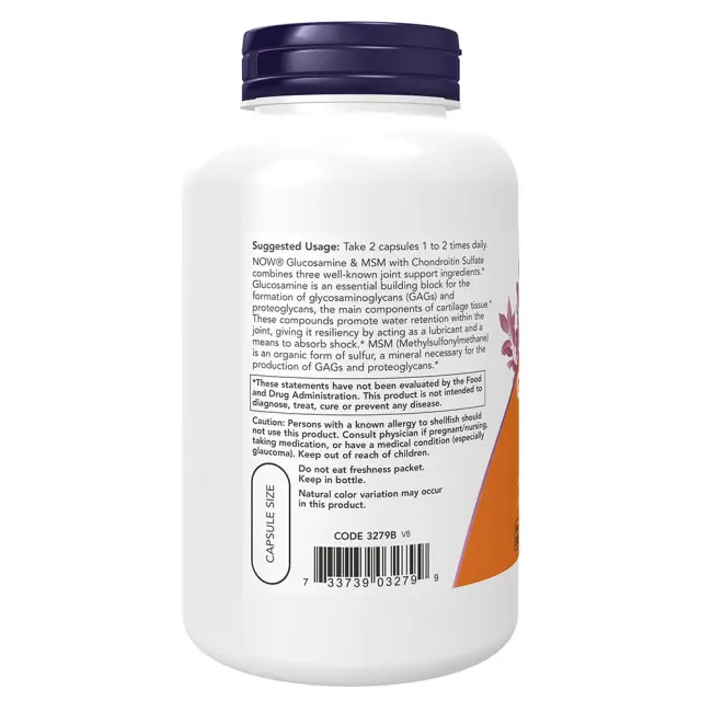 Now Foods Glucosamine & MSM 3