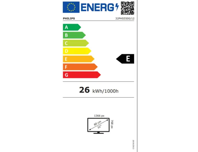 Τηλεόραση 32'' Philips 32PHS5500/12 (2025) - Ανάλυση HD Ready - HDR10 - DVB-T/T2/T2-HD/C/S/S2 - 2x HDMI 32PHS5500/12 3