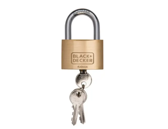 Λουκέτο ασφαλείας Πέταλο Black+Decker με 3 κλειδιά - 60mm 8301100000000000 2