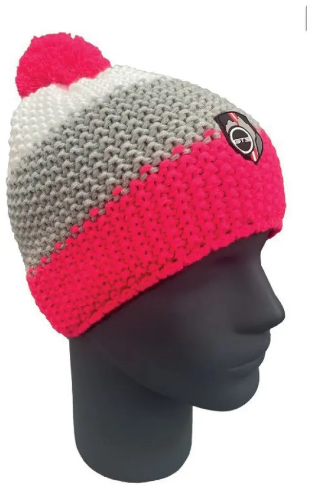 Beanie Corn Knit 3 Stripes Neonpink Unisex Σκούφος GTS - 920212U-35