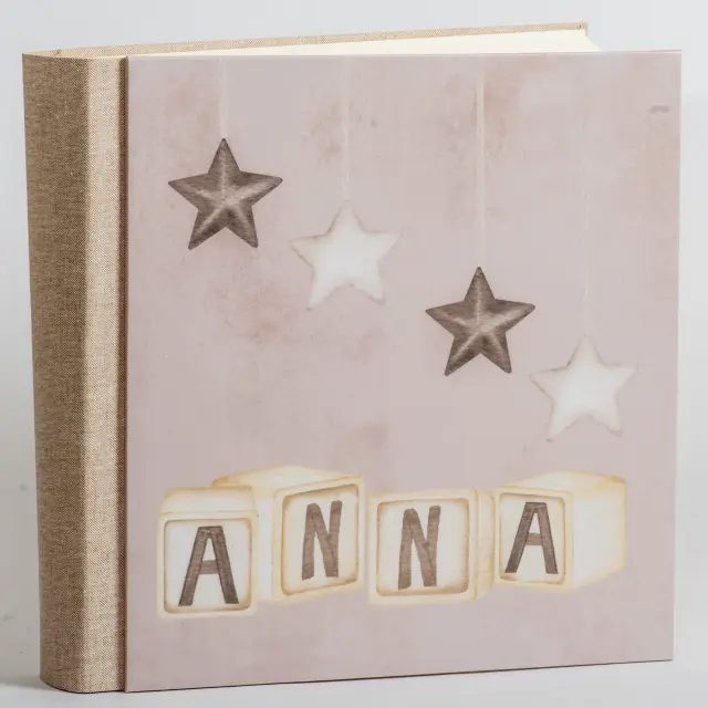 Άλμπουμ my album ΑΝΝΑ STAR boho style με ριζόχαρτο 35x35cm και κουτί άλμπουμ