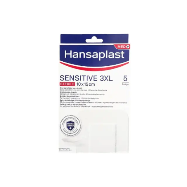 Hansaplast Αποστειρωμένα Αυτοκόλλητα Επιθέματα Sensitive 3XL 15x10cm