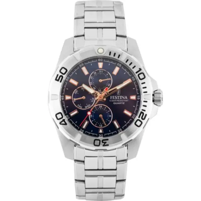 Festina, Multifunction Men's Watch, Silver Stainless Steel Bracelet F20445/5
