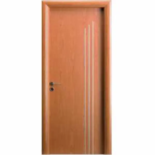 Εσωτερική Πόρτα Κερασιά με inox ΚΠ 103 2