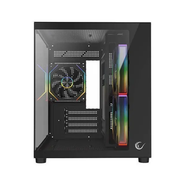 Rampage PC Case LUMID ARGB Mini Tower Black (LUMID-BLACK) 3