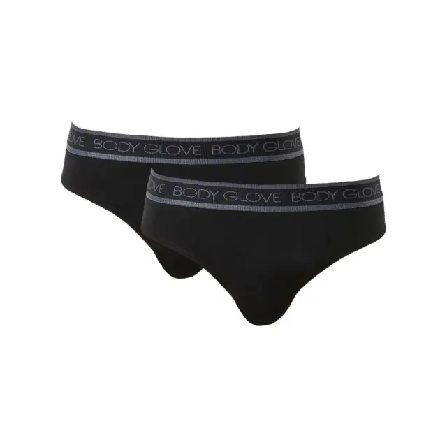 Body Glove Ανδρικό Slip Logo Band - Διπλό Πακέτο, Χρώμα Μαύρο-Μαύρο - L