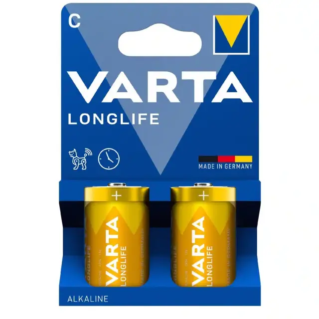 Μπαταρία Alkaline Varta Longlife D LR20 Plastic Free (2 τεμ.) N68092