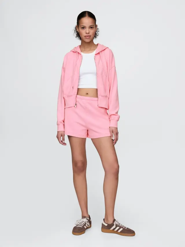 Heavyweight French Terry Classic Βαμβακερό Σορτς May pink - XS