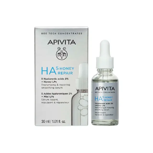 Apivita HA5 Honey Repair Serum Ορός Επανόρθωσης & Λείανσης με 5 Υαλουρονικά Οξέα 2% + Honey LPs 30ml