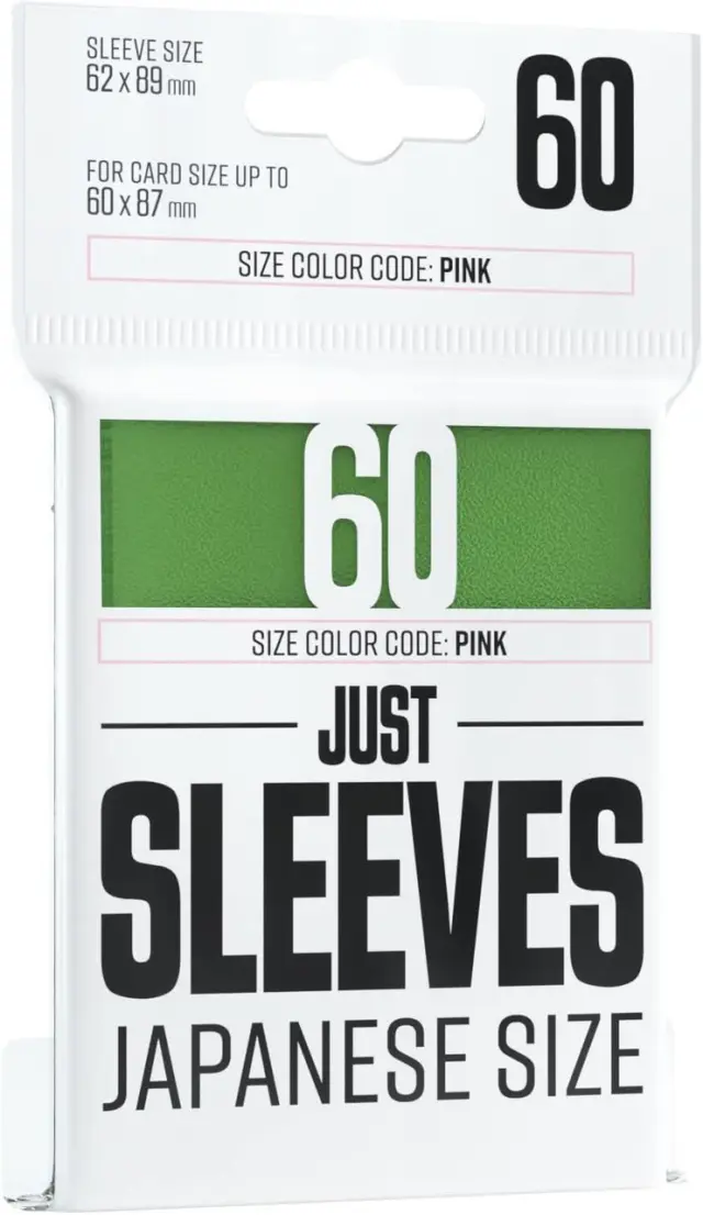 Just Sleeves - Japanese Size Green (60 Sleeves)