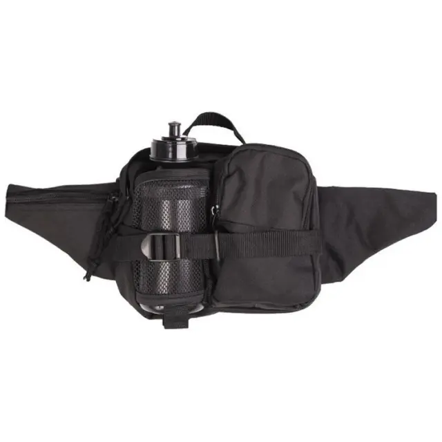 Mil-Tec Fanny Pack With Bottle Black-Τσαντάκι Μέσης Με Μπουκάλι Μαύρο - 01-Black-Μαύρο 2