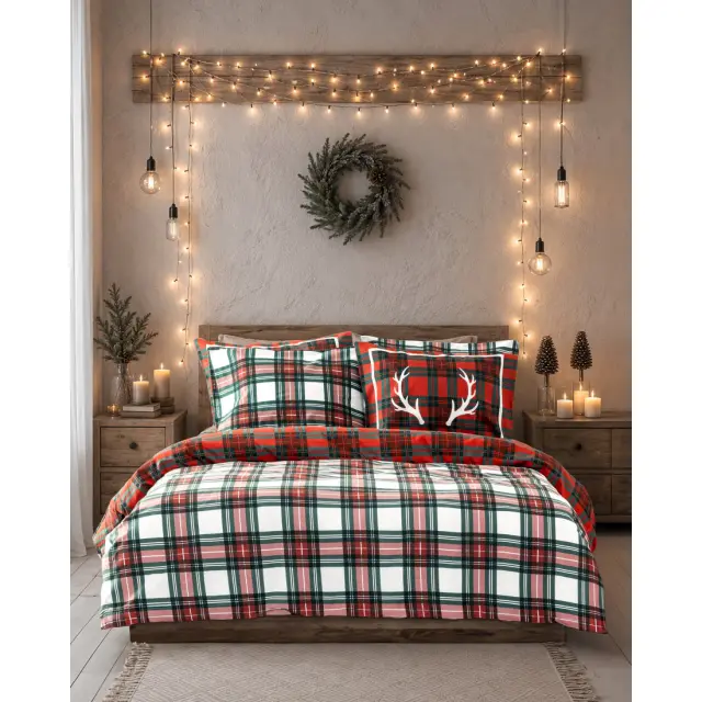 Σετ Παπλωματοθήκη Υπέρδιπλη 3 Τεμαχίων Nima Hartford 220x240