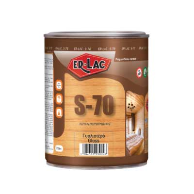 ER-LAC S-70 Βερνίκι Πολυουρεθάνης για Ξύλινες Επιφάνειες SATINE 0,180 Lt