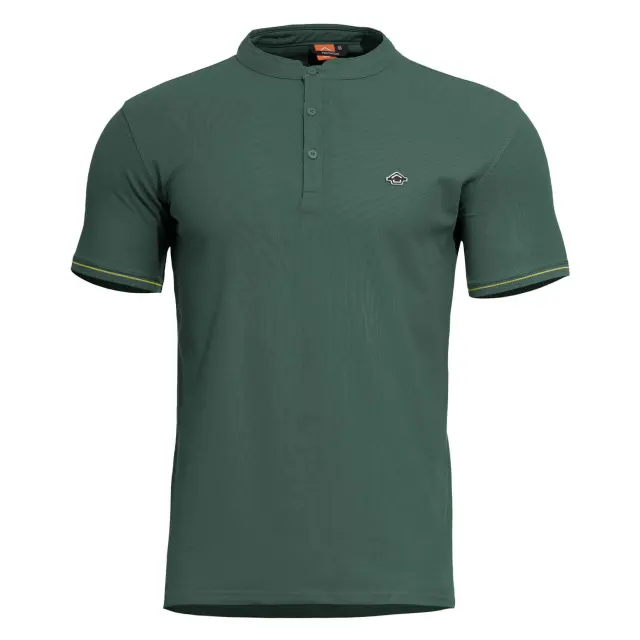 LEVANTES HENLEY SHIRT STRIPES K09025-STR 83-SpringBok Green