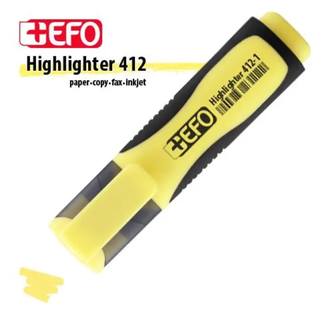 Μαρκαδόρος Υπογράμμισης +Efo 412-1 Pastel Κίτρινο