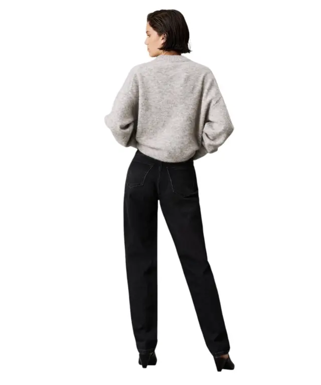 Calvin Klein - Γυναικείο Παντελόνι Mom Jeans J20J224035-1BY Μαύρο 2