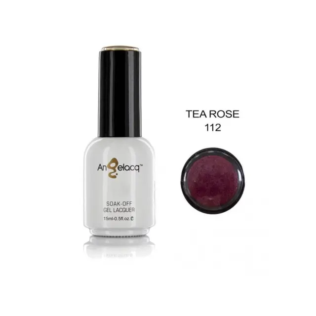 Ημιμόνιμο επαγγελματικό βερνίκι ANGELACQ 15ML - 0.5FL.OZ 112 Perle Tea Rose