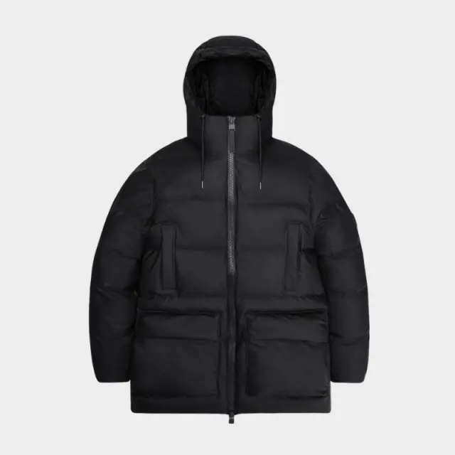Μπουφάν Rains Alta Long Puffer Cargo 15210-01 Μαύρο - XL