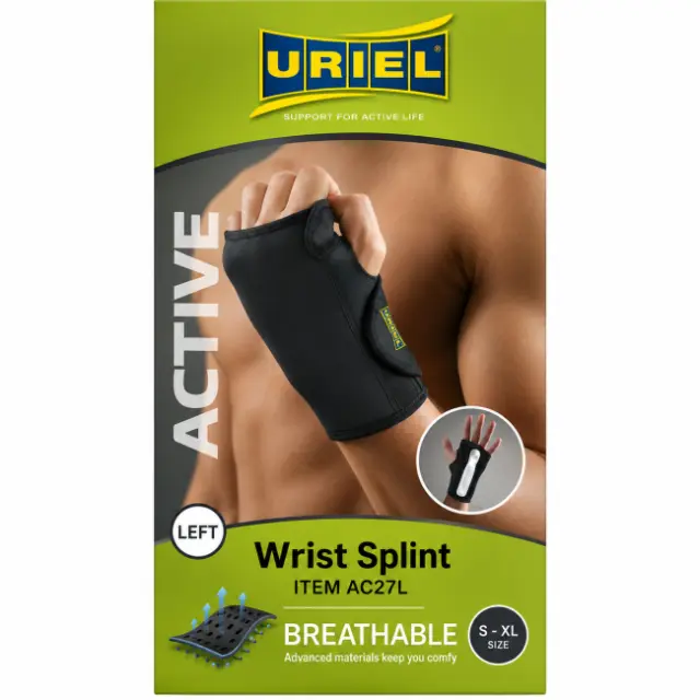 Uriel Πηχεοκαρπικός Νάρθηκας Αεριζόμενος Neoprene AC-27L για Αριστερό Χέρι Ένα Μέγεθος 1τμχ