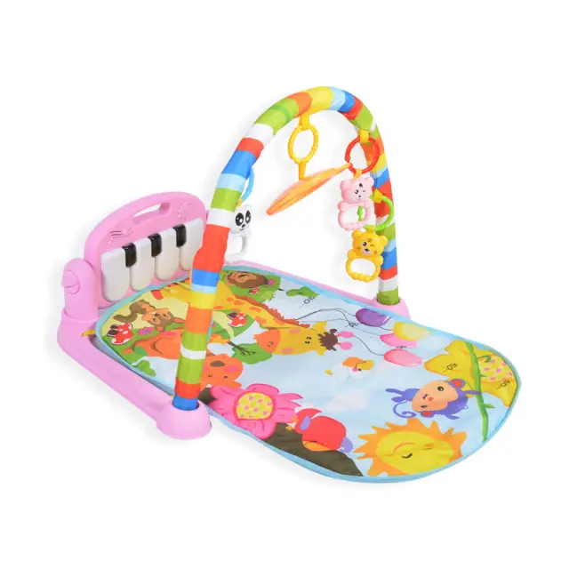 Moni Toys Fitness Girl Γυμναστήριο Χαλάκι Δραστηριοτήτων με Πιάνο Pink 6+ Μηνών