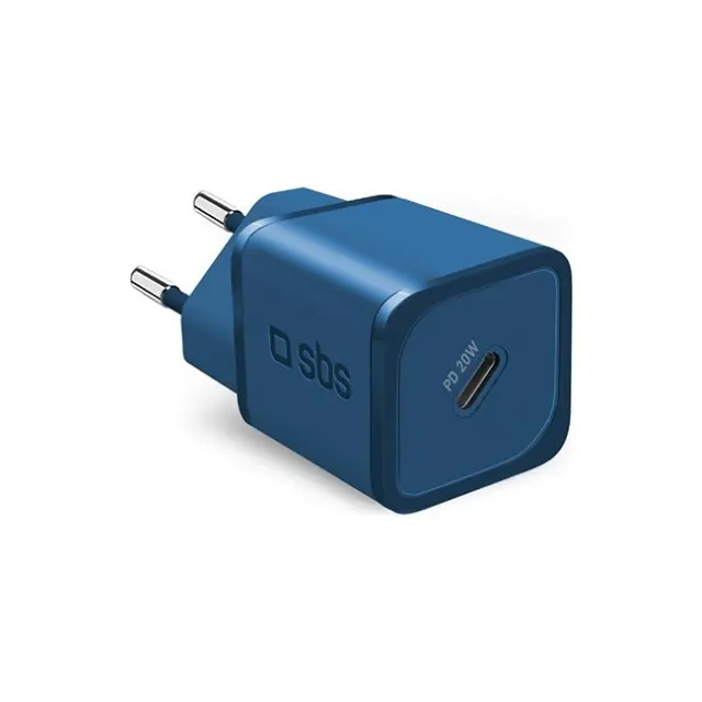 SBS Φορτιστής 20W GaN PD Blue (TETRGAN1C20B)