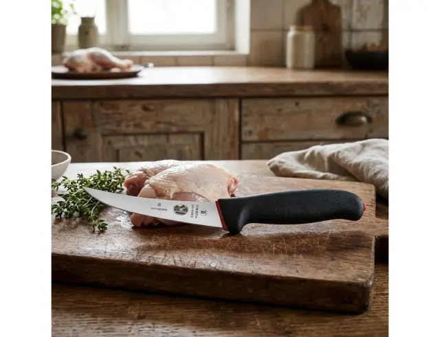 Μαχαίρι Ξεκοκαλίσματος Victorinox Fibrox Dual Grip με μήκος λεπίδας 12cm - Black5.6613.12D