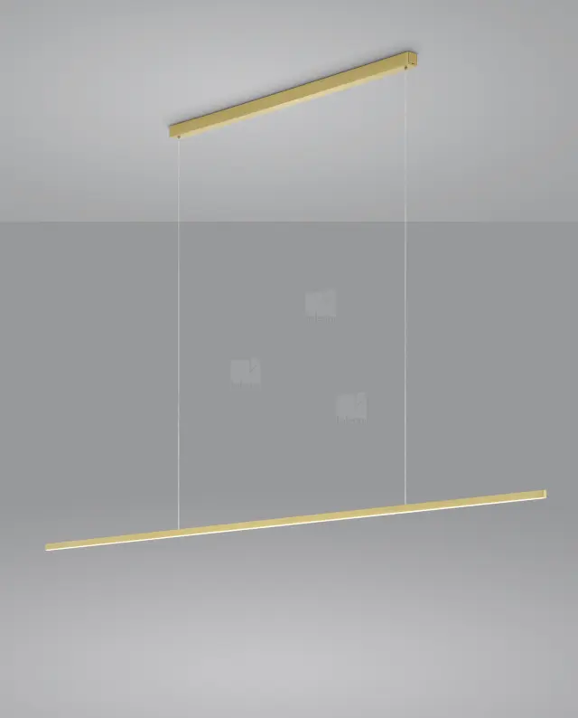 Κρεμαστό Φωτιστικό LED LOOPY Χρυσό Ματ 150cm Dimmable