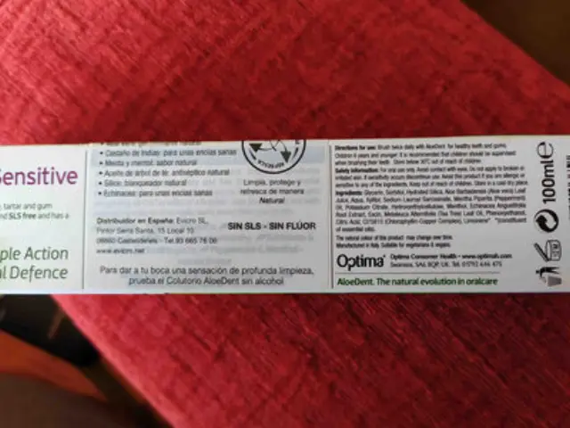 Oδοντόκρεμα Sensitive Aloedent Optima Fluoride , sls free /100ml 2