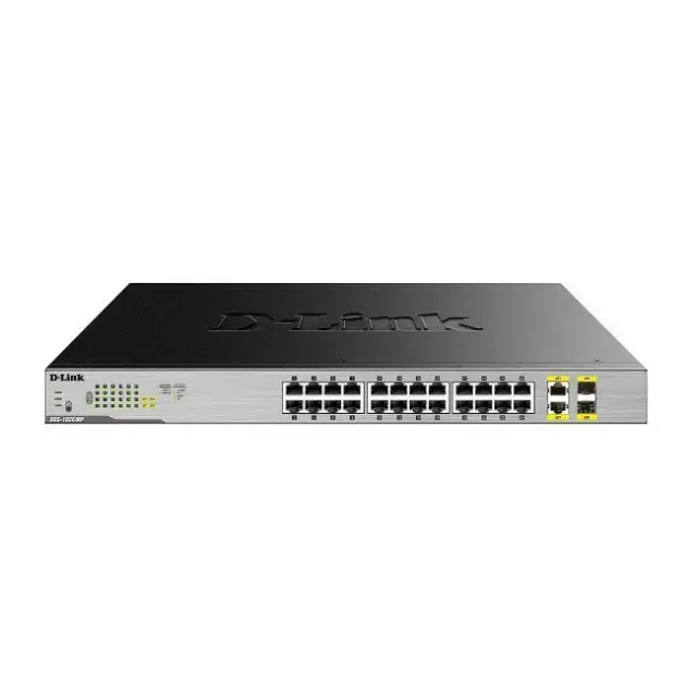 D-Link Unmanaged Switch L2 GS1026P 24-Port Gigabit 2-Port SFP Black (DGS-1026MP)