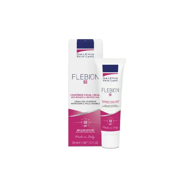 Galenia Skin Care Flebion SPF50 Αντηλιακή Κρέμα Προσώπου κατά της Ερυθρότητας και της Ροδόχρου Ακμής, 30ml