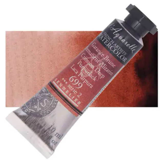 Χρώμα Ακουαρέλας Sennelier l Aquarelle Σωληνάριο 10ml - 699 Permanent Alizarin Crimson Deep