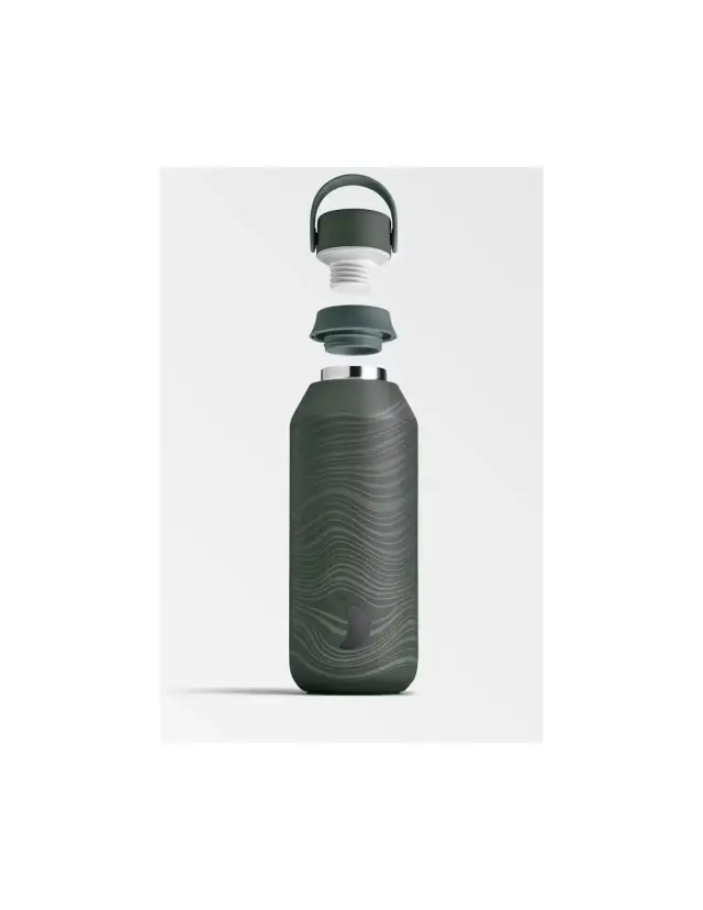 Chilly s Bottle Series 2 Μπουκάλι- Θερμός Elements Wind Grey 500ml 2