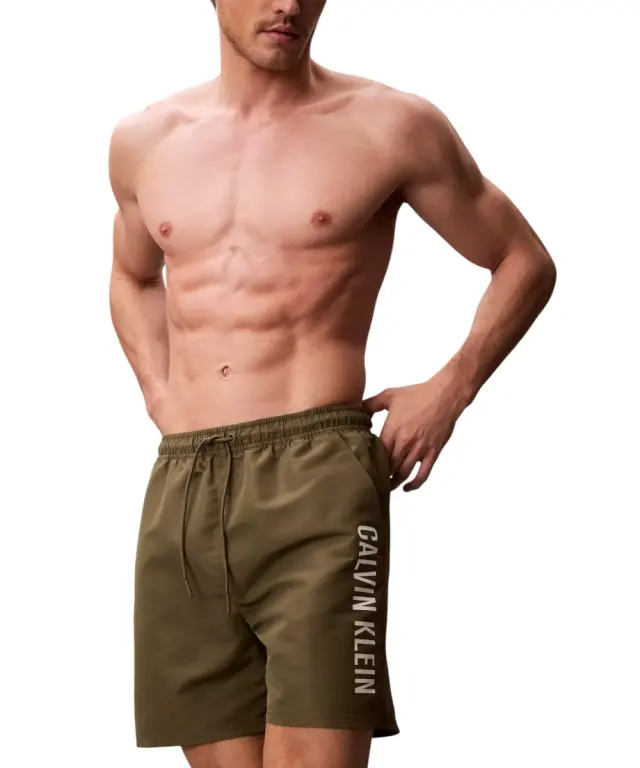 Calvin Klein - Ανδρικό Μαγιό Σορτς Intense Power LV00N61047-PLI Λαδί - 2XL 3