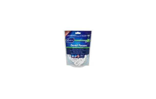 Algodent Dental Flossers 3 σε 1 με άρωμα μέντας και φθόριο 60τμχ